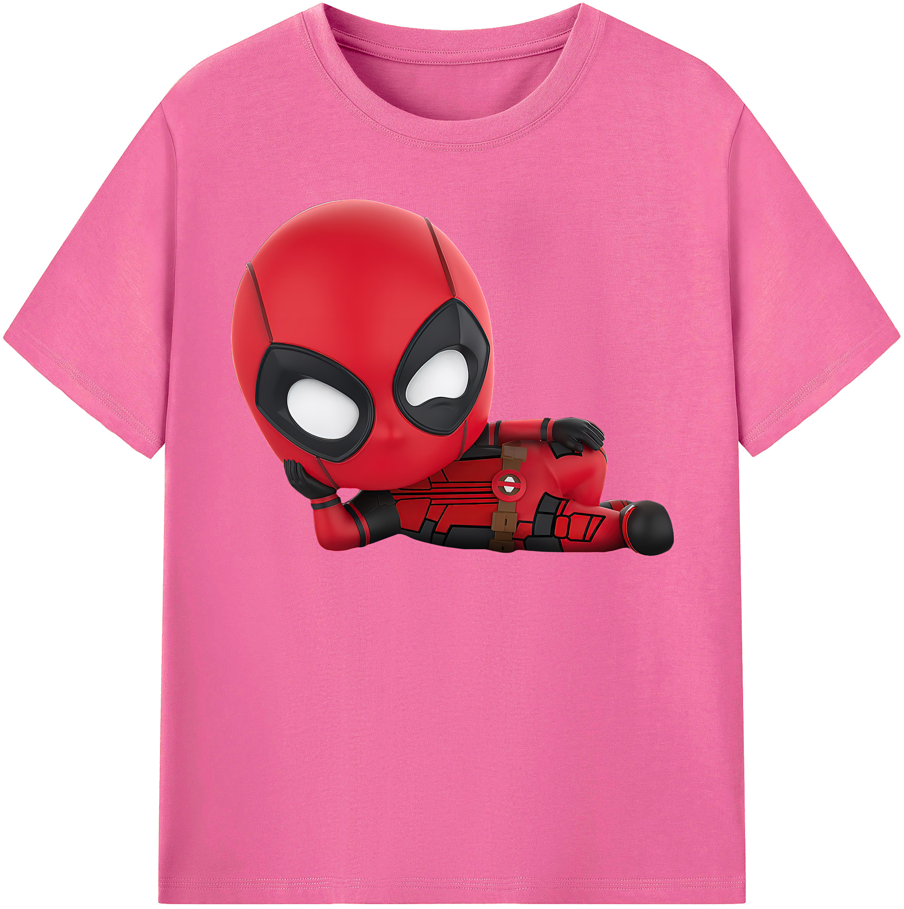 （画像用） Deadpool デッドプール レディースカジュアルプリントTシャツ（綿100％）